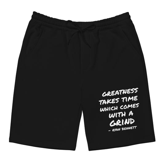 #TeamRyanBennett "Greatness" Men's Fleece Shorts