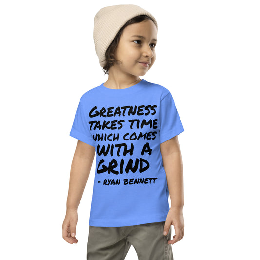 #TeamRyanBennett "Greatness" Toddler Short Sleeve Tee