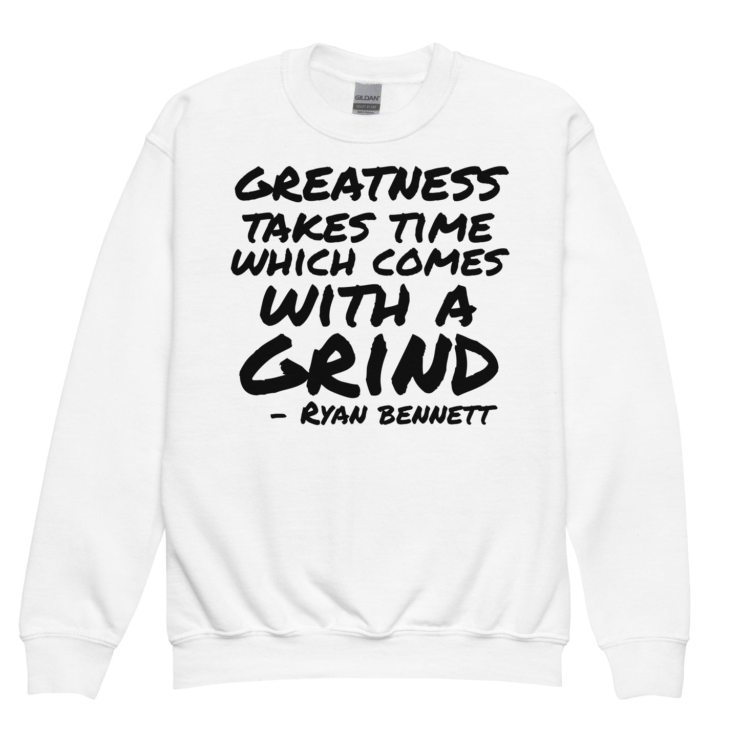 #TeamRyanBennett “Greatness” Youth Crewneck Sweatshirt